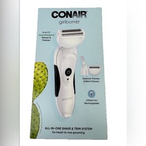 CONAIR Girlbomb 2 in 1 Hypoallergenic Shaver and Trimmer System.
